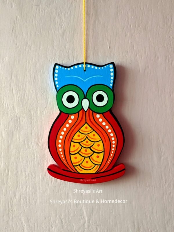 Wall Hanging Wooden Owl Showpiece