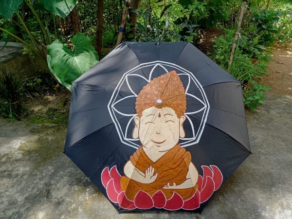 Little Buddha Hand Painted Umbrella