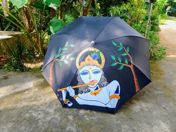 Krishna Hand Painted Umbrella
