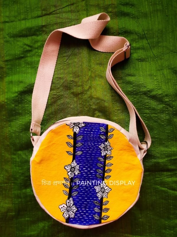 Hand Painted Canvas Sling Bag