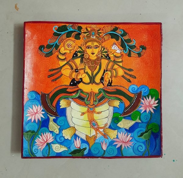 Kurmavatar Hand Painted Plate