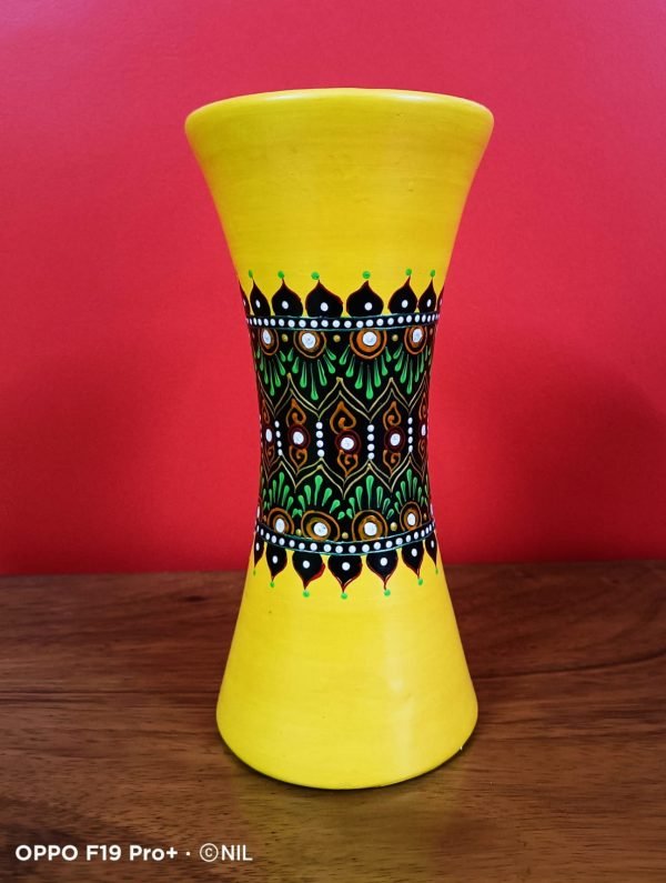 Hand Painted Designed Flower Vase