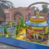 Bombay Theme Hand Painted Kettle with Six Glass