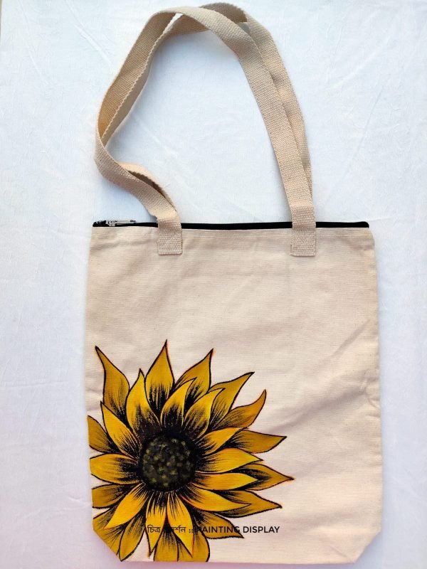 Sunflower Hand Painted Tote Bag