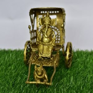 Dokra Ganesh Rickshaw Showpiece