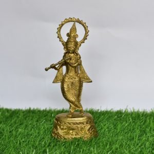 Dokra Standing Krishna Showpiece