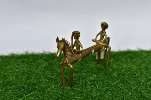 Dokra Tribal Two Figure on Horse