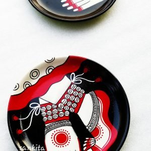 Dancing Mudra Theme Hand Painted Plates