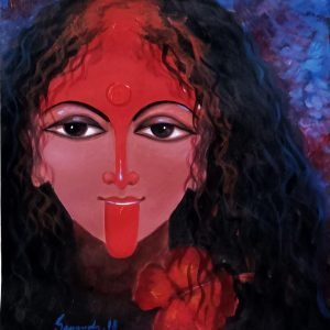 Maa Kali Hand Painted Painting