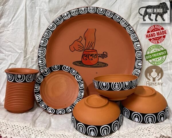 Terracotta Designed Dinner Set