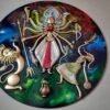 Maa Durga 3d Designed Plate