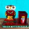 Wooden Owl Pen and Mobile Stand