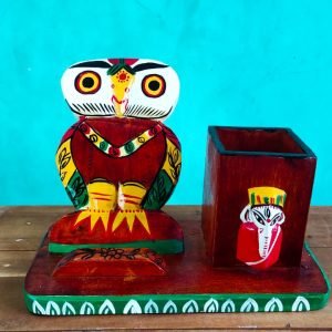 Wooden Owl Pen and Mobile Stand
