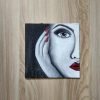 Half Woman Face Canvas Painting