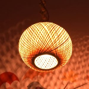 Bamboo Hanging Global Lamp