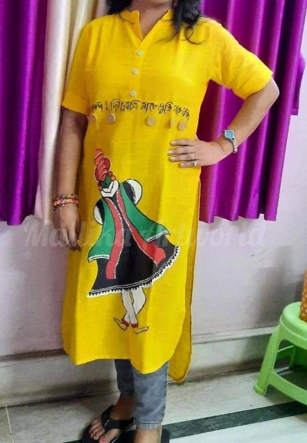 Full Sleeves Ladies Hand Work Kurtis Size  M Feature  Comfortable at  Best Price in Ahmedabad