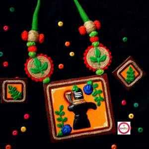 Shivling Hand Painted Jewellery
