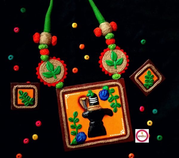 Shivling Hand Painted Jewellery