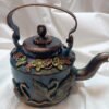 Hand Painted Kettle With 3D Work