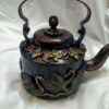 Hand Painted Kettle With 3D Work