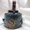 Hand Painted Kettle With 3D Work