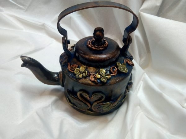 Hand Painted Kettle With 3D Work/Home Decor Kettle