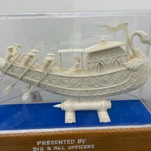Thermoco Peafowl Boat Showpiece